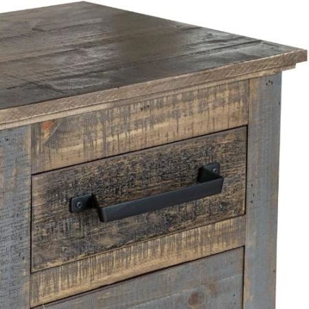 International Furniture Direct Loft Brown/Gray Nightstand-3