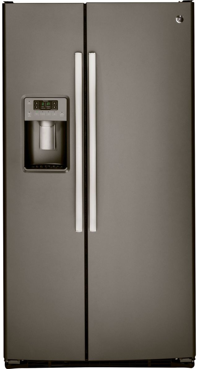GE® 25.4 Cu. Ft. Slate Side-By-Side Refrigerator