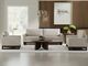 International Furniture Direct Blackburn Ivory Upholstered Loveseat-1