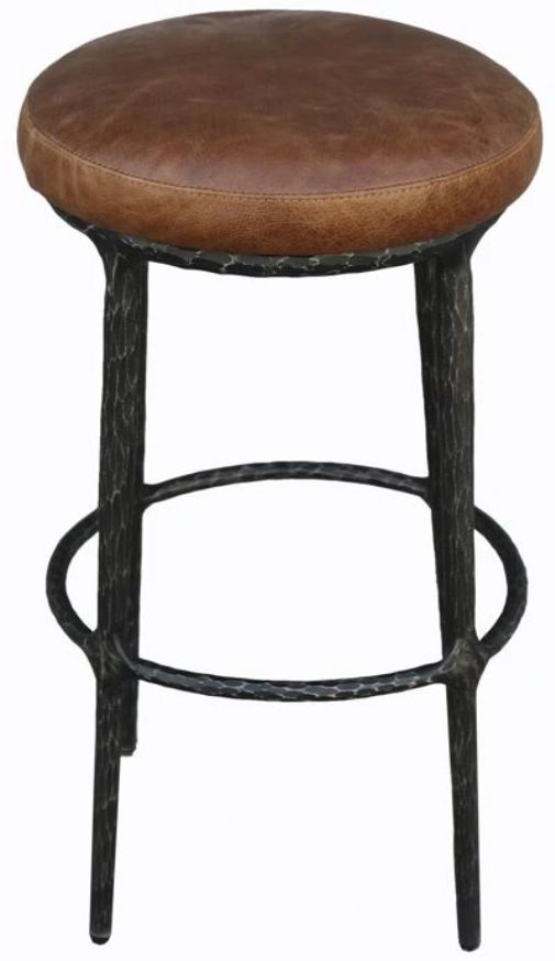 Nest Home Collections Mateo Black/Brown Counter Stool-0