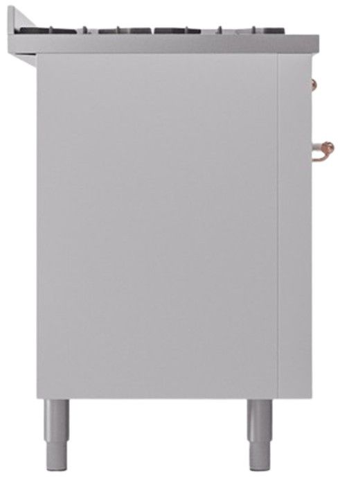 Ilve® Nostalgie II Series 60" White Pro Style Dual Fuel Range-2
