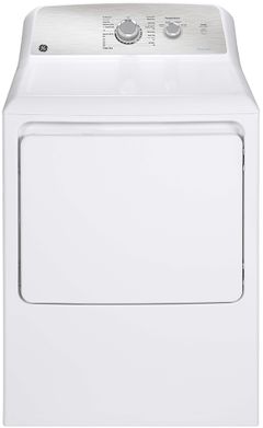 GE® 7.2 Cu. Ft. White Front Load Gas Dryer