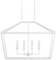 Currey & Company Denison Gesso White Chandelier-2