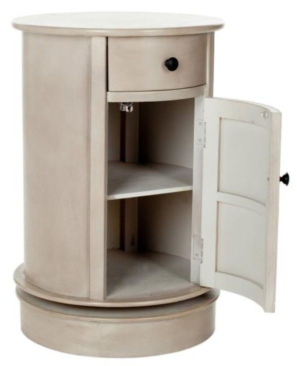 Safavieh Tabitha Vintage Gray Swivel Accent Table-1
