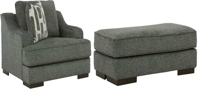 Benchcraft® Lessinger 2-Piece Pewter Living Room Set-0