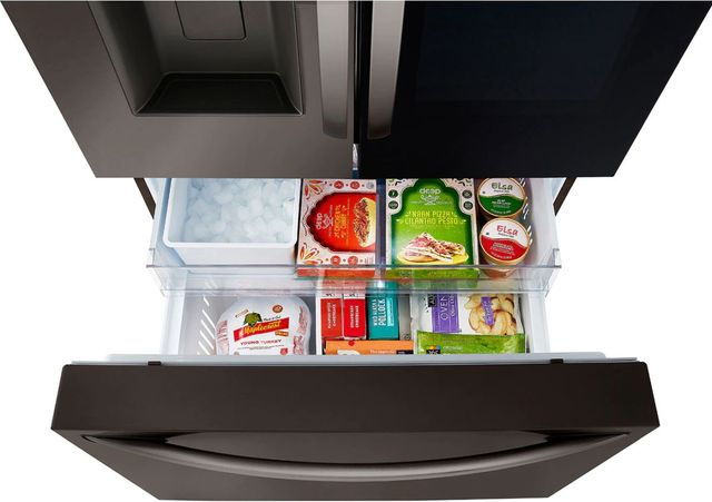 LG 27 Cu. Ft. Black Stainless Steel Smart InstaView® Counter Depth French Door Refrigerator -3