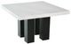 Steve Silver Co. Camila White Square Counter Table with Ebony Base-0