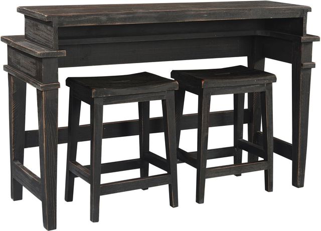 aspenhome® Reeds Farm 3-Piece Weathered Black Console Table Set-0