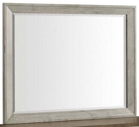 Elements International Farmington Medium Brown/Washed Stone Dresser and Mirror-2