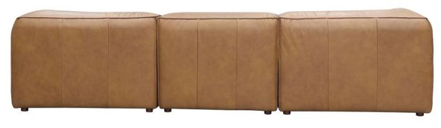Moe's Home Collection Form Lounge 4-Piece Sonoran Tan L-Shaped Modular Leather Sectional and Ottoman-3