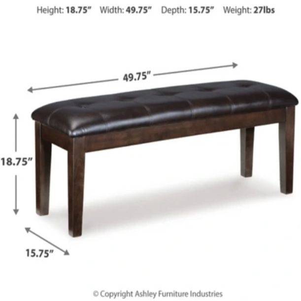 Signature Design by Ashley® Haddigan Dark Brown Dining Bench-4