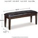 Signature Design by Ashley® Haddigan Dark Brown Dining Bench-4