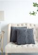 A & B Home Gray Cable Knit Throw Pillow-3
