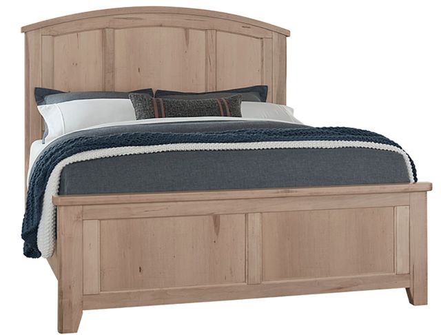 Vaughan-Bassett Woodbridge Clear Maple Arched Queen Panel Bed-0