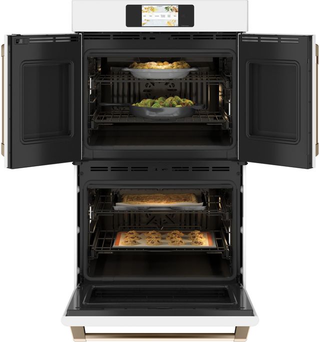 Café™ Professional Series 30" Matte White Double Electric Wall Oven-2