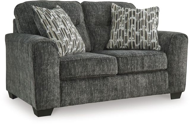 Signature Design by Ashley® Lonoke Gunmetal Loveseat-0