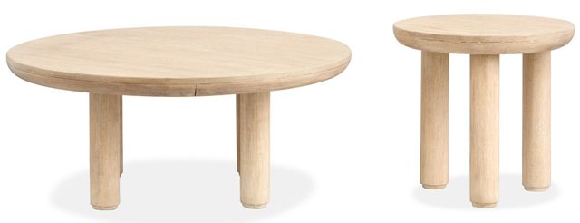 Magnussen Home® Sunset Cove Sanibel Brown Nesting Cocktail Table with Casters-3