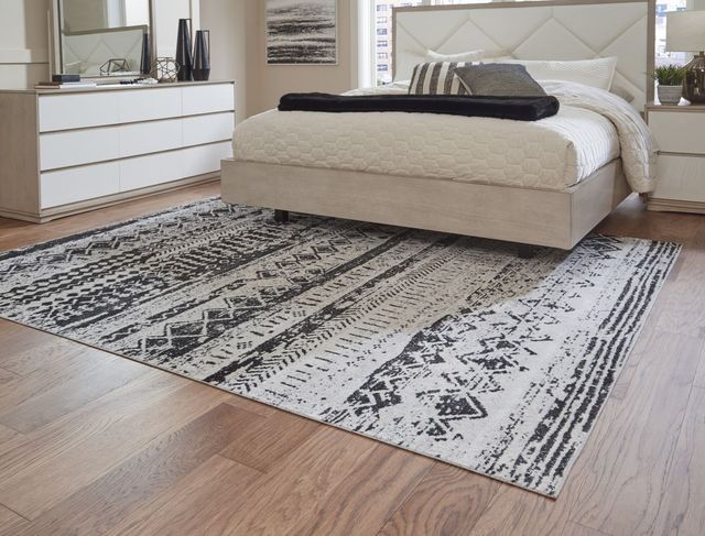 Signature Design by Ashley® Devman Black/Cream/Gray 8'x10' Large Area Rug-3