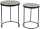 Moe's Home Collection Optic 2-Piece Black/White Nesting Tables-0