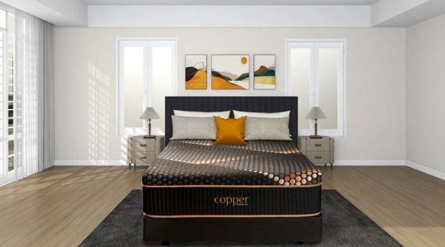 Spring Air® Copper 13.5" Hybrid Medium Quilted Top King Mattress-1