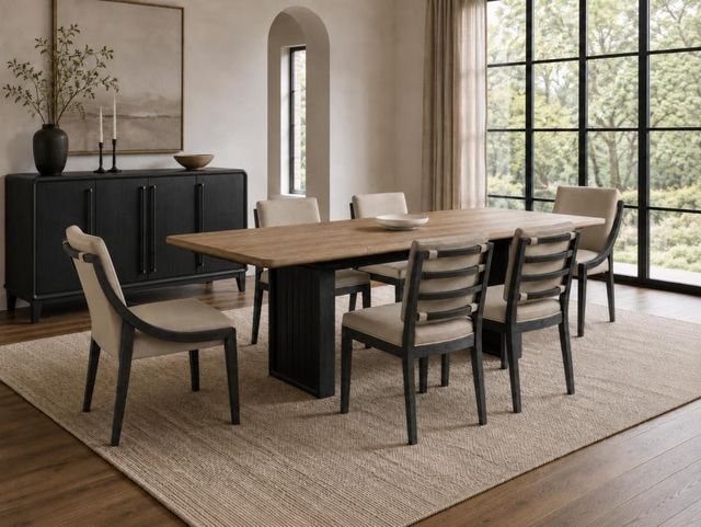 Bernards Elure Beige/Peppercorn Sling Dining Chair-1
