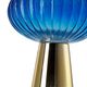 A & B Home Blue/Silver 9" Flower Vase-2
