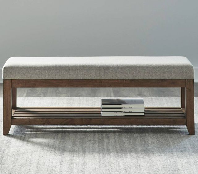 Liberty Furniture Shaker Lakes Harvest Brown Bed Bench-1