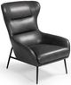VIG Furniture Divani Casa Susan Dark Gray Leatherette Lounge Chair-0