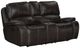 New Classic® Home Brookings Charcoal Manual Reclining Console Loveseat-0