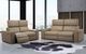 Via Furniture Forli Brown Condo Sofa with Adjustable Headrest-1