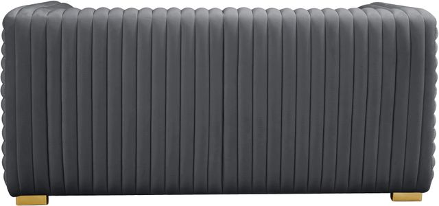 Meridian Furniture Ravish Grey Velvet Loveseat-2