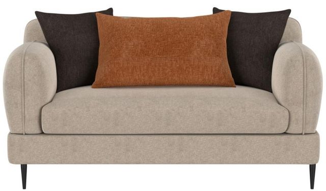 Coaster® Jade Latte Upholstered Sculpted Track Arm Loveseat-1