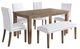 Jofran Inc. Eastern Tides 6-Piece ET Brushed Bisque/White Dining Set-0