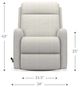 La-Z-Boy® Finley Fog Gliding Recliner-5