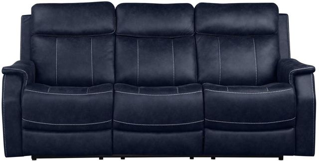 Steve Silver Co. Valencia Ocean Blue Power Reclining Sofa-1