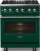 Viking® 5 Series 30" Ivy Pro Style Dual Fuel (NG) Range with Polished Chrome Trim-2
