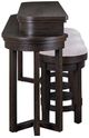 Liberty Furniture Weston 4-Piece Knubby Taupe/Peppercorn Console Bar Table and Stool Set-3
