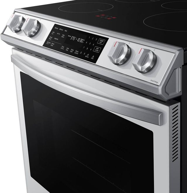 Samsung 30" White Glass Slide In Induction Range-8