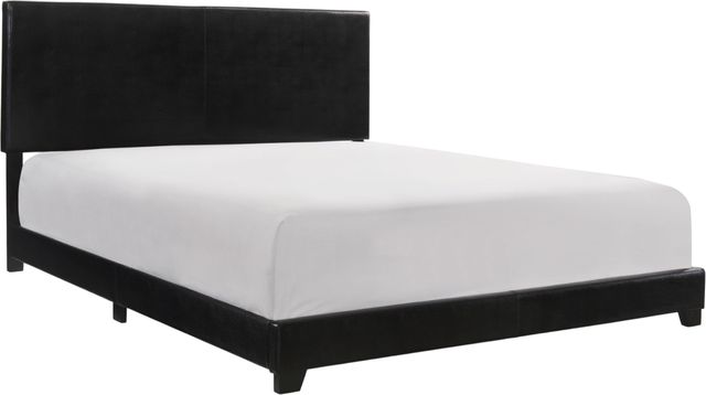 Crown Mark Erin Black Full Upholstered Panel Bed-0