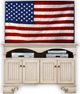 American Heartland Manufacturing Poplar 4-Door Deluxe TV Stand-1