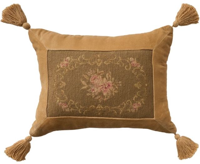 Nourison Home™ Mina Victory Vintage Pillow Olive 14"x18" Throw Pillow-0