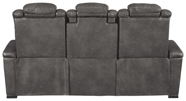 Signature Design by Ashley® Turbulance Quarry Power Reclining Sofa with Adjustable Headrest-2