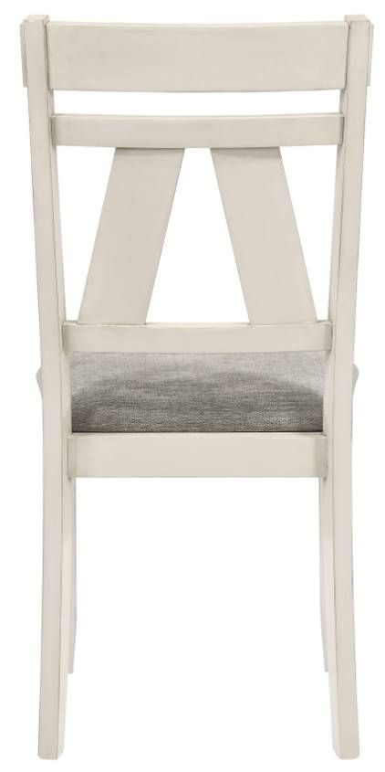 New Classic® Home Furnishings Maisie Light Gray/White Side Chair-3