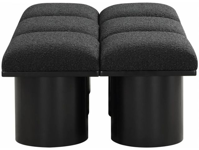 Meridian Furniture Pavilion 6-Piece Black 47" Modular Bench Set-2
