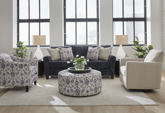 Fusion Furniture Wowza Limbu Indigo Cocktail Ottoman-1