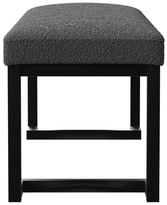 Coaster® Mesa Charcoal Boucle Upholstered Accent Bench-2