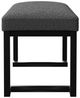Coaster® Mesa Charcoal Boucle Upholstered Accent Bench-2