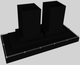 Vent-A-Hood® 66" Black Contemporary Island Range Hood-4