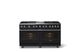 Viking® 5 Series 60" Onyx Pro Style Dual Fuel (NG) Range with Polished Chrome Trim-3