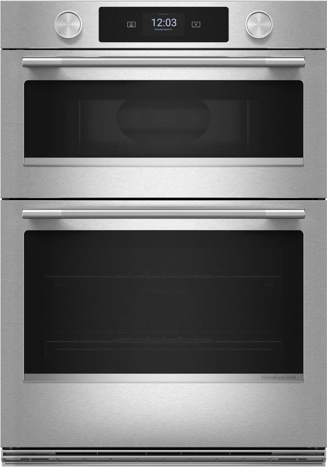 KitchenAid® 30'' PrintShield Stainless Oven/Micro Combo Electric Wall Oven with Intelligent Cooking Camera-0